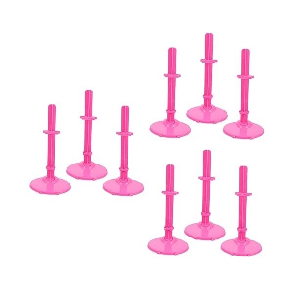 Totority 9 Pcs Poupée Stand Cintre Stand Moniteur Titulaire Cintre Rack Stand Bane Action Figure Poupée Présentoir Poupée Sup