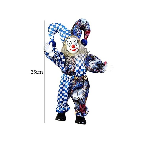 Figurine de Poupée de Clown Mignon, Poupée En Peluche de Clown, Jouet Modèle de Poupées pour Cadeau Danniversaire