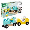 BRIO - 32265 - Train à pile Mickey Mouse / Disney - Mickey and Friends - Train électrique - Figurine incluse - Pour circuit d