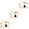 Toyvian 16 Pcs Ornements Modèle Chat Orange Maison De Poupée en Résine