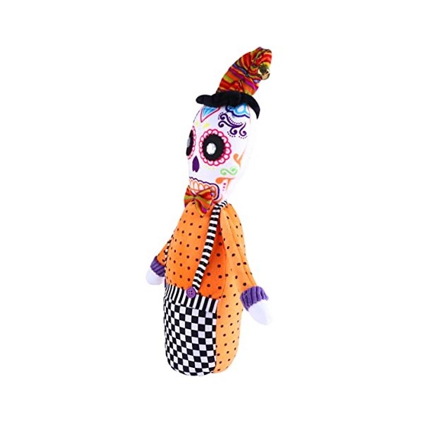 Ciieeo Poupée Crâne dhalloween Peluche De Marécage Décoration De Fête dhalloween Fournitures De Fête dhalloween Poupée dh