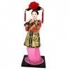 Ruilogod Brooter Vêtements Chine Qing Dynastie Princesse Poupée Artisanat Jaune Rouge Jaune