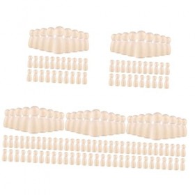 Gadpiparty 150 Pièces Petit Bonhomme en Bois Gens De Cheville De Bois Figurine en Bois Inachevée Dessin De Figurine en Bois A