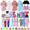 Tenue de poupée 68 pièces pour poupées Barbie, accessoires de poupée avec 1 robe formelle, 6 robes quotidiennes, 5 vêtements 