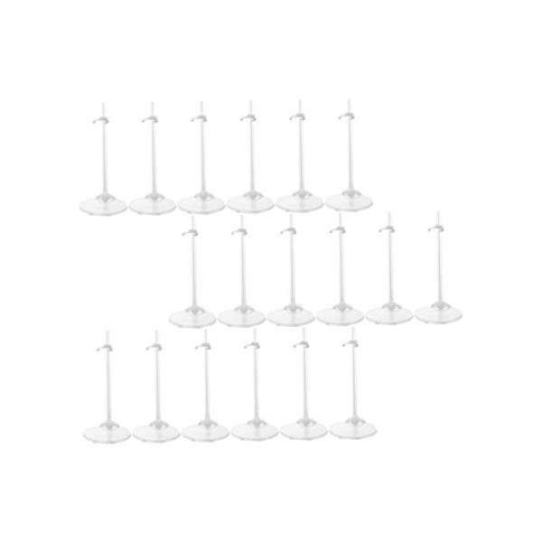 ibasenice Poupées 36 Pcs Poupée Debout Support Clair De Vêtements Mini Jouets Support De Modèle De Poupée Support De Poupée S