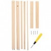 YARNOW Mini Porte-Vêtements De Poupée en Bois 40Cm Accessoires De Garde-Robe De Poupée Fournitures pour Maison De Poupée