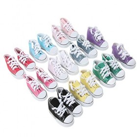 Chaussures en Toile de Poupée 1/3, Tennis de Poupée Durables 10 Paires Largement Utilisées pour le Bricolage