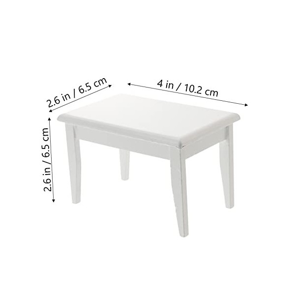 ifundom 5 Pièces Chaise De Salle À Manger en Bois Miniatures Meubles Miniatures Jouet Féerique Tables Et Chaises pour Enfants