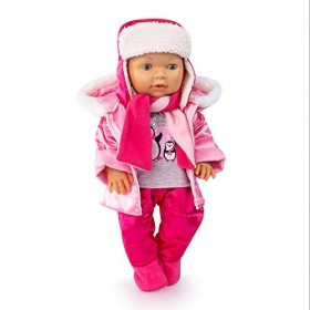 Bayer Design 84613AA Robe de poupée, vêtement pour Poupon 40-46cm, combinasion de Ski pour Poupon, Accessoire