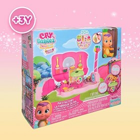 Bébé Llorones Larmes Magiques Tutti Frutti, lusine de Pia - Playset avec poupée Exclusive Pia et 20 Accessoires pour créer d