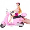 Toyland Poupée Mannequin 30 cm sur cyclomoteur Rose Poppys Playtime Scooter Rose, Moto, véhicule…