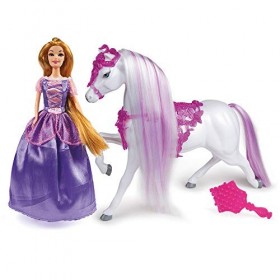 Grandi Giochi- Giochi GG02952, Raiponce et Son majestueux Cheval