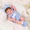 CUAIBB Small Reborn Dolls 11.8 inch, Poupée réincarnée pour Enfants, poupée en Vinyle, poupée dormeuse réaliste avec vêtement