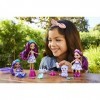 Enchantimals Royaume de l’océan Coffret Famille d’Ottavia Loutre, avec 3 mini-poupées, 3 mini-figurines et accessoires, jouet