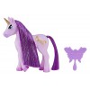 Dream Ella- MGAs Dream Bella Petite Licorne-Lavender – Accessoire Magique Violet avec 1 Brosse Papillon – Coiffez la crinièr