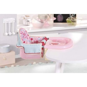 Baby Annabell Lunch Time Chaise Haute pour Poupée de 43 cm - pour les Petites Mains, Jeu Créatif Suscite lEmpathie et Amélio