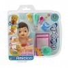 Cicciobello - Amicycci Food Time, Tenero Bebè cyccioeric avec Couche colorée, Mini Figurine et Set Papa, pour Filles à partir