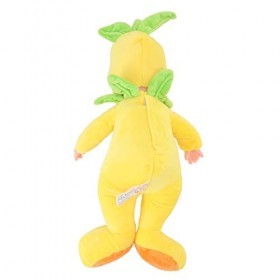 Shipenophy Poupée de musique électrique, 3 lumières de musique, 40 cm, poupée électrique intelligente, jaune banane, réaliste