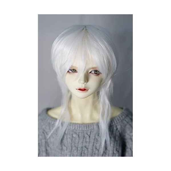 Tita-Doremi Perruque BJD à rotule pour poupée 15-17 cm YOSD BB LATI Blanc perruque uniquement, pas une poupée 