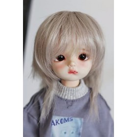 Tita-Doremi Perruque BJD à rotule pour poupée 15-17 cm YOSD BB LATI Gris perruque uniquement, pas une poupée 