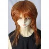 Tita-Doremi Perruque BJD à rotule 1/6 de 15 à 17 cm - Pour poupée YOSD BB LATI - Orange perruque uniquement, pas une poupée 