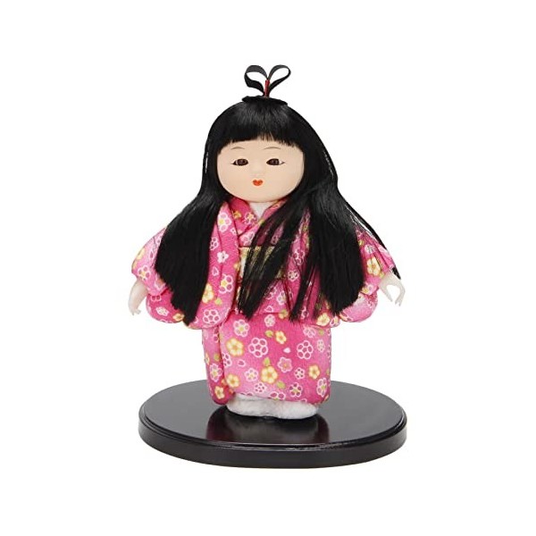 Jolsaawie Course de Coeur 25Cm Fait à la Main PoupéE Japonaise Hinamatsuri Objets de Collection Maison Voiture DéCor IntéRieu