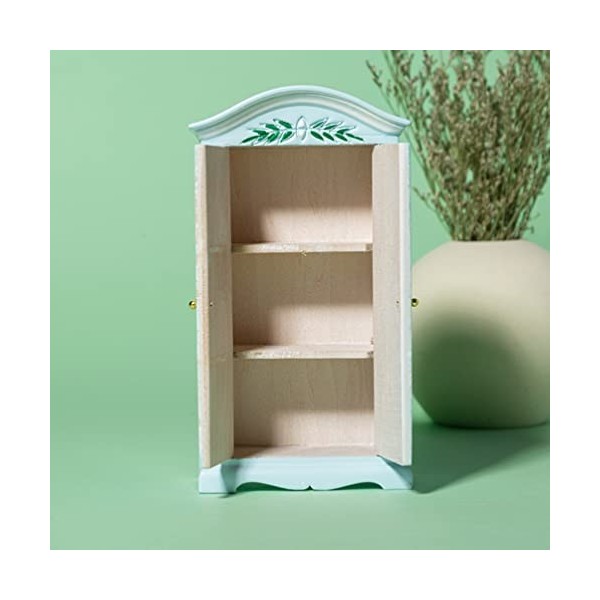 TOYANDONA Modèle De Garde-Robe Imprimé Meubles De Maison Miniature Ornement De Jardin Juste Jouet De Maison De Bricolage Poup