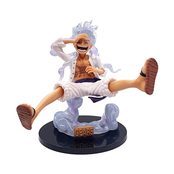 Hilloly One Piece Figurines de Monkey D. Luffy, 1 PCS Bureaue Voiture Décoration, Anniversaire Cake Topper Figurines Pirate N