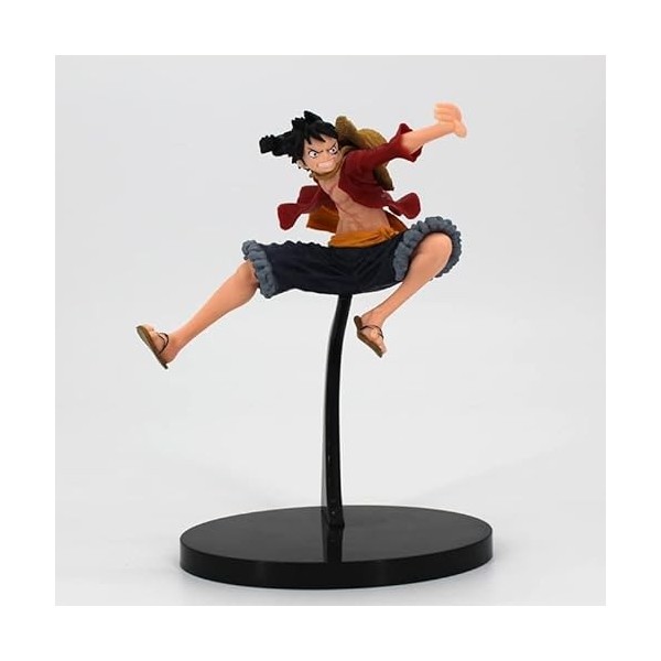 Hilloly One Piece Figurines de Monkey D. Luffy, 1 PCS Bureaue Voiture Décoration, Anniversaire Cake Topper Figurines Pirate N