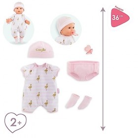 Corolle - Trousseau de Naissance, vêtements, pour Poupon 36 cm, dès 2 Ans, 9000140550