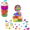 Polly Pocket Coffret Multifacettes Smoothie​, mini-figurines Polly et Shani, 25 accessoires surprise, emballage fermé, jouet 