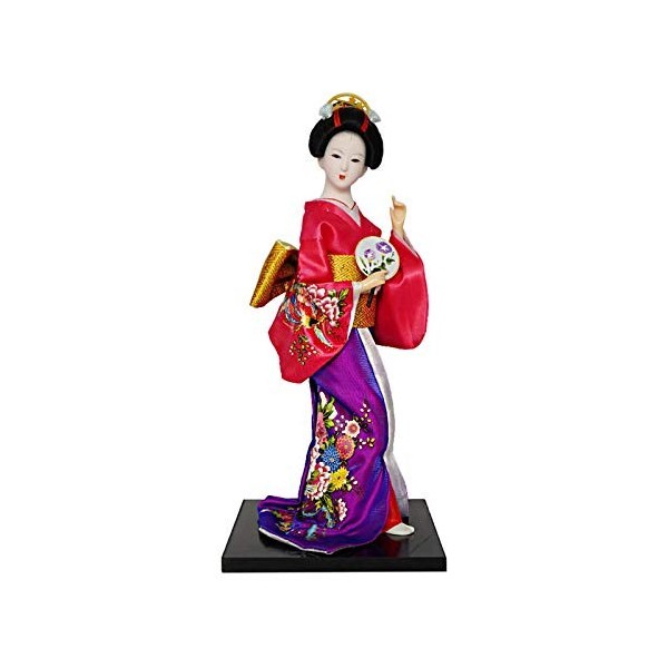 Siunwdiy Poupées Geisha Japonaise Statue Ethnique, Traditionnelle Japonaise Poupée, Kimono Poupées pour Fille Cadeau Miniatur