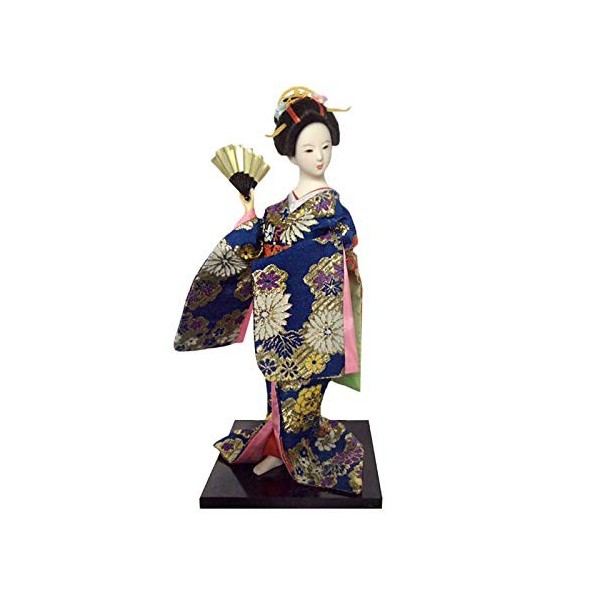 Siunwdiy Poupées Geisha Japonaise Statue Ethnique, Traditionnelle Japonaise Poupée, Kimono Poupées pour Fille Cadeau Miniatur