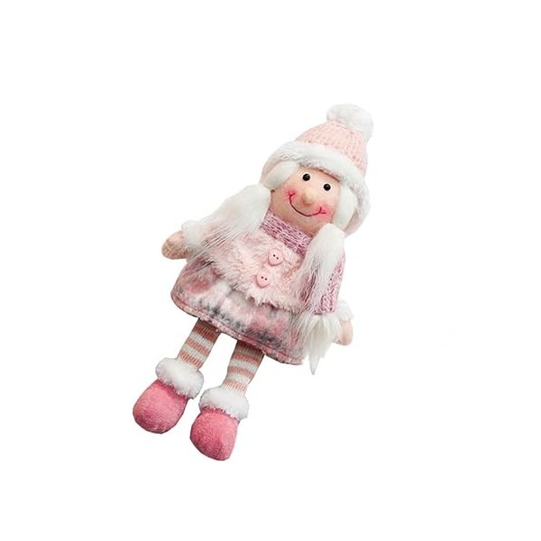 Abaodam 1Pc Fille Rose Poupée GNOME Figurine Poupée en Peluche Garçon Poupée Saint Valentin Peluche Poupée Souple Poupée Joue