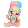 Kindi Kids Pastel Sweets Scented Kisses Little Sister Official Baby Doll with Big Glitter Eyes, Chubby, Squishy Arms and Legs