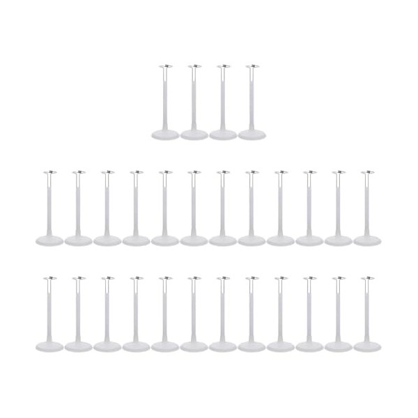 SAFIGLE 8 Pcs Pouces en Plastique Créatif Robe Jouet pour Stand-Base Bricolage Stent Support Rotatif Maison-avec Support De M