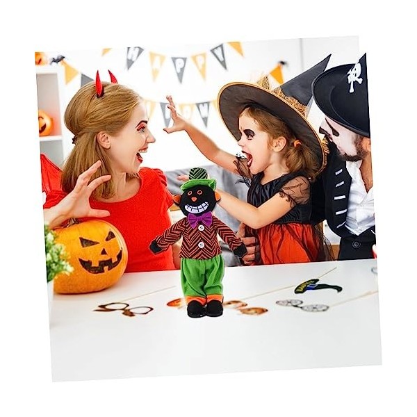 ibasenice Noir Chat Poupée Jouets pour Les Tout-Petits Thanksgiving Citrouille Poupées Citrouille Figurine Décor Halloween Ci