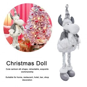 Poupée De Noël, Jouet De Poupée De Noël, Poupée Délan De Noël Rétractable en Polyester, Ornement De Noël, Cadeau, Décoration