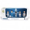 Minix - Real Madrid - Pack de 5 - Figurine à Collectionner 7cm Hazard, Courtois, Benzema, Vinicius JR et Carvajal 