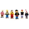 small foot 1955 Petites poupées souples"Pirates", set de 6 poupées en bois, petites pirates avec des membres mobiles, à parti