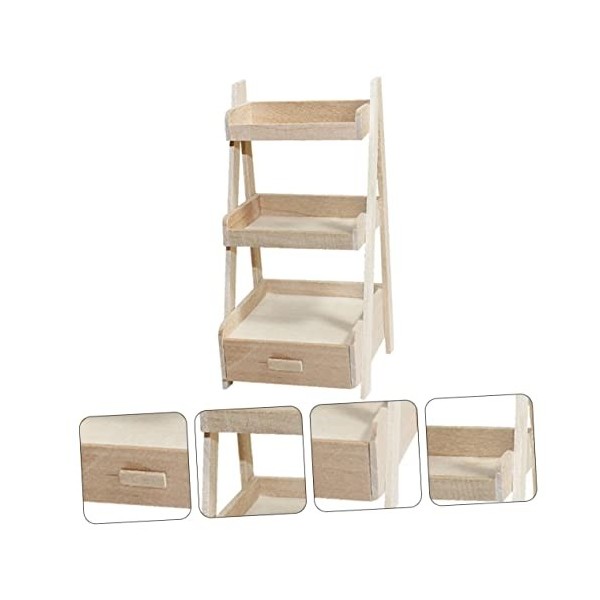 ibasenice 2 Pcs Maison De Poupée Support Multifonctionnel Mini Modèle De Maison Bricolage Mini Modélisation Jouet Mini Modèle