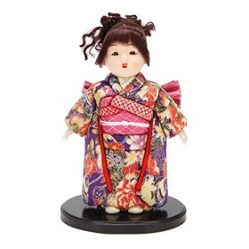 Jolsaawie Course de Coeur 25Cm Fait à la Main PoupéE Japonaise Hinamatsuri Objets de Collection Maison Voiture DéCor IntéRieu