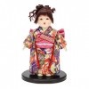 Jolsaawie Course de Coeur 25Cm Fait à la Main PoupéE Japonaise Hinamatsuri Objets de Collection Maison Voiture DéCor IntéRieu