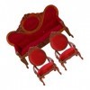 Toyvian 3 Pièces Fauteuil Pêche Ensemble De Fauteuil De Maison De Poupée Accessoires De Salon De Maison De Poupée 1 : 12 Meub