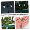 Garneck 8 Pcs Micro Paysage Jardin Enfants Mini Enfants Enfants Décor Poste De Chemin De Fer Miniature Mini Chemin Lumières M