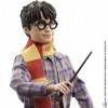 Harry Potter coffret collector Quai 9 3/4 avec poupée articulée, chouette Hedwige, bagages et accessoires inspirés du film, j