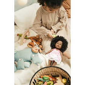 Poupée noire africaine pour enfants à offrir | Jouet de 30 cm à offrir en cadeau de Noël ou Anniversaire | Bébé fille afro au