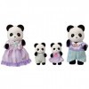 SYLVANIAN FAMILIES - La Famille Panda - 5529 - Famille 4 Figurines - Mini Poupées - Multicolore