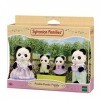 SYLVANIAN FAMILIES - La Famille Panda - 5529 - Famille 4 Figurines - Mini Poupées - Multicolore