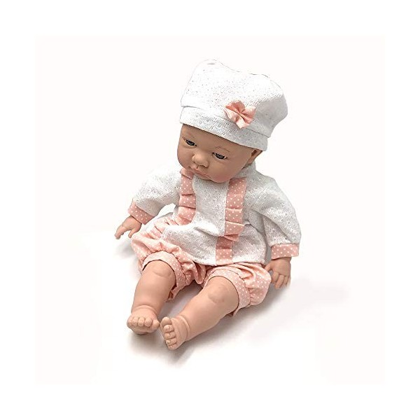 Tachan - Poupée avec Corps Souple de 40 cm, vêtue de Costume bébé Rose et 12 Sons différents 781T00433 